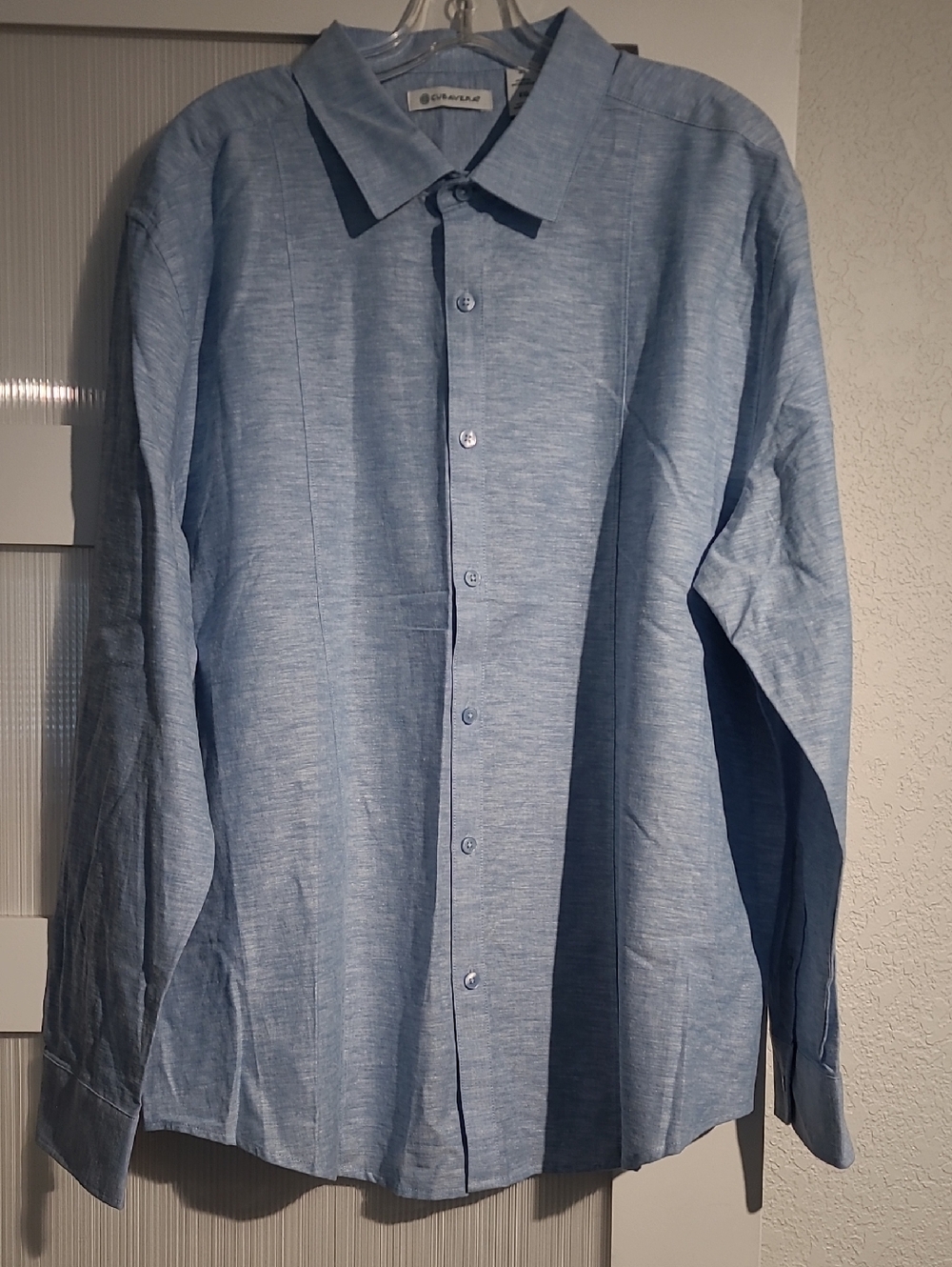 Cubavera Men’s Sky Blue Button-Down Shirt